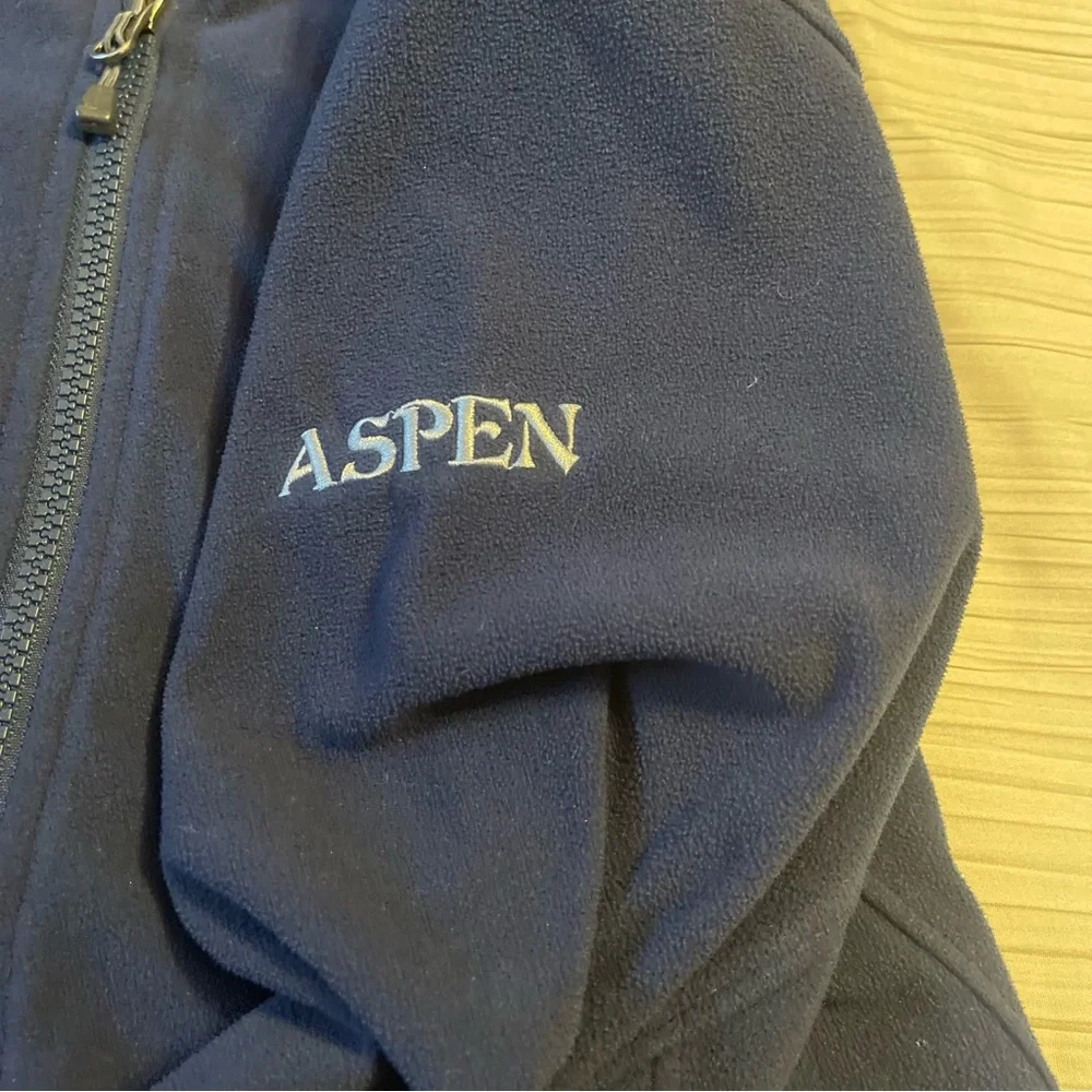 The North Face navy blue‎ fleece jacket size medium